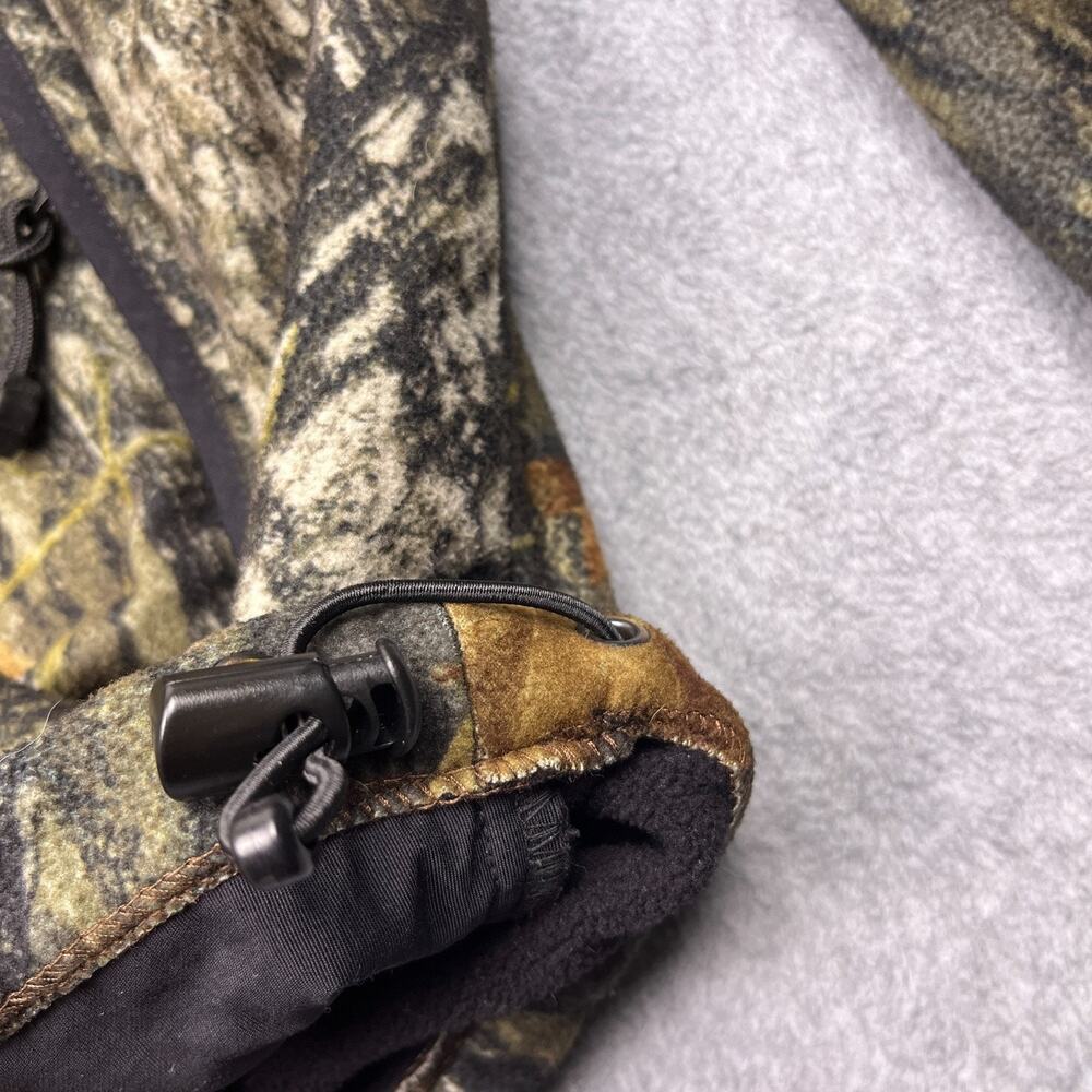 mad dog gear mossy oak jacket camo fleece lined full zip large - Picture 5 of 13